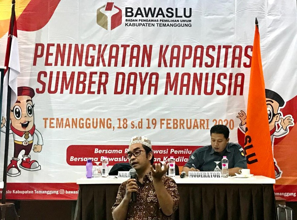 Bawaslu Temanggung Adakan Pelatihan Jurnalistik Kepemiluan