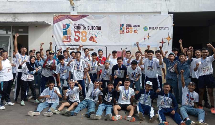 SMK Dr Sutomo Temanggung Gelar Fun Run, Diikuti Ribuan Siswa