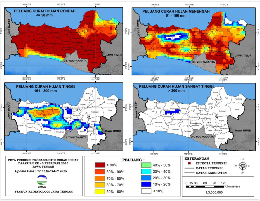 Hasil Monitoring HTH dan Analisis Curah Hujan Dasarian ke-2 Februari 2025