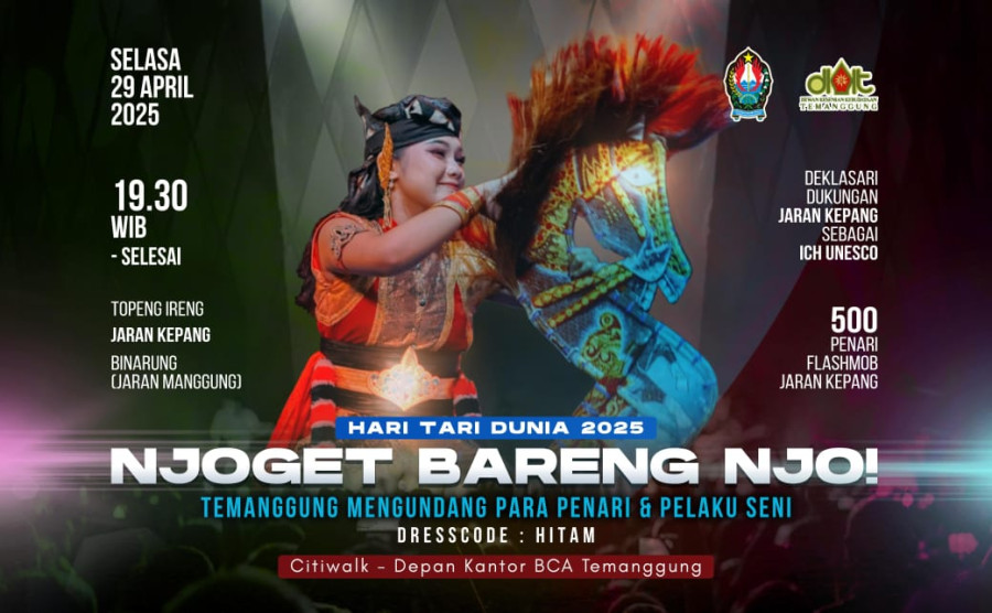 Dukung Jaran Kepang Masuk Unesco, Ratusan Seniman Akan Banjiri Citywalk Temanggung
