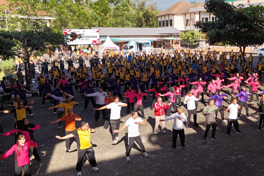 Semarak Bhayangkara di Temanggung: Polri, TNI, Kejaksaan, Pemda dan Masyarakat Bersatu dalam Olahraga dan Kebersamaan