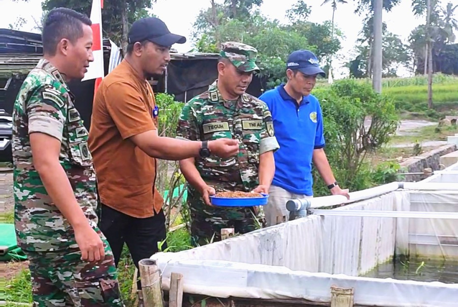 Pompa Hidram Kodim 0706/Temanggung untuk Perikanan dan Pengairan Sawah