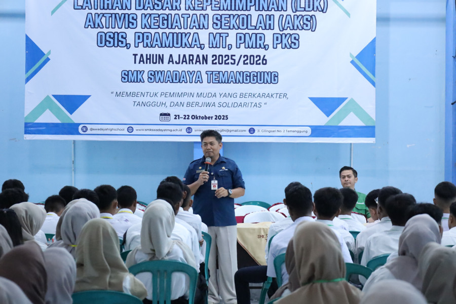 Tanamkan Semangat Meraih Mimpi, Ratusan Siswa SMK Swadaya Ikuti LDK AKS