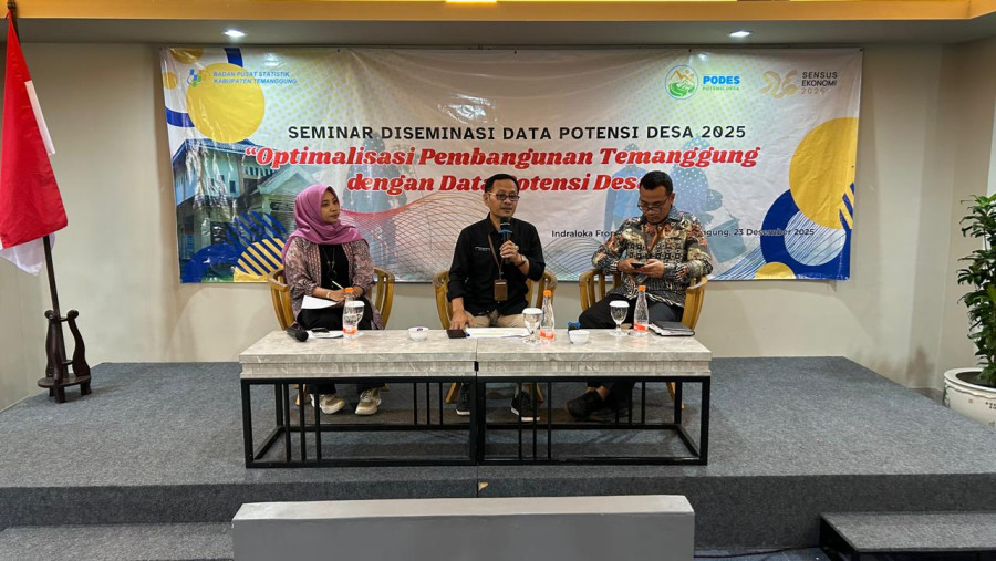 Optimalisasi Pembangunan Berbasis Data, BPS Temanggung Gelar Seminar Diseminasi PODES 2025