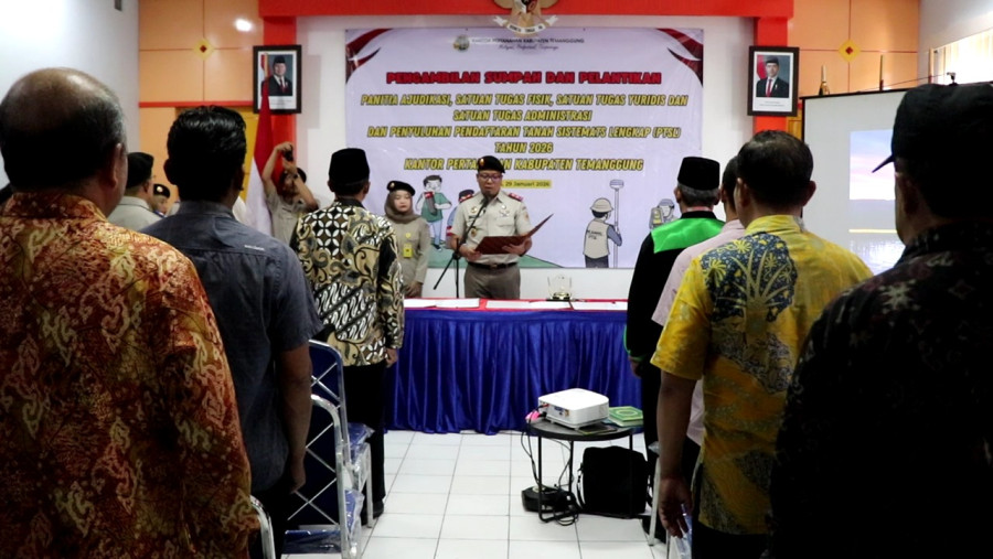 Kantor Pertanahan Temanggung Percepat Pemetaan Tanah pada PTSL 2026