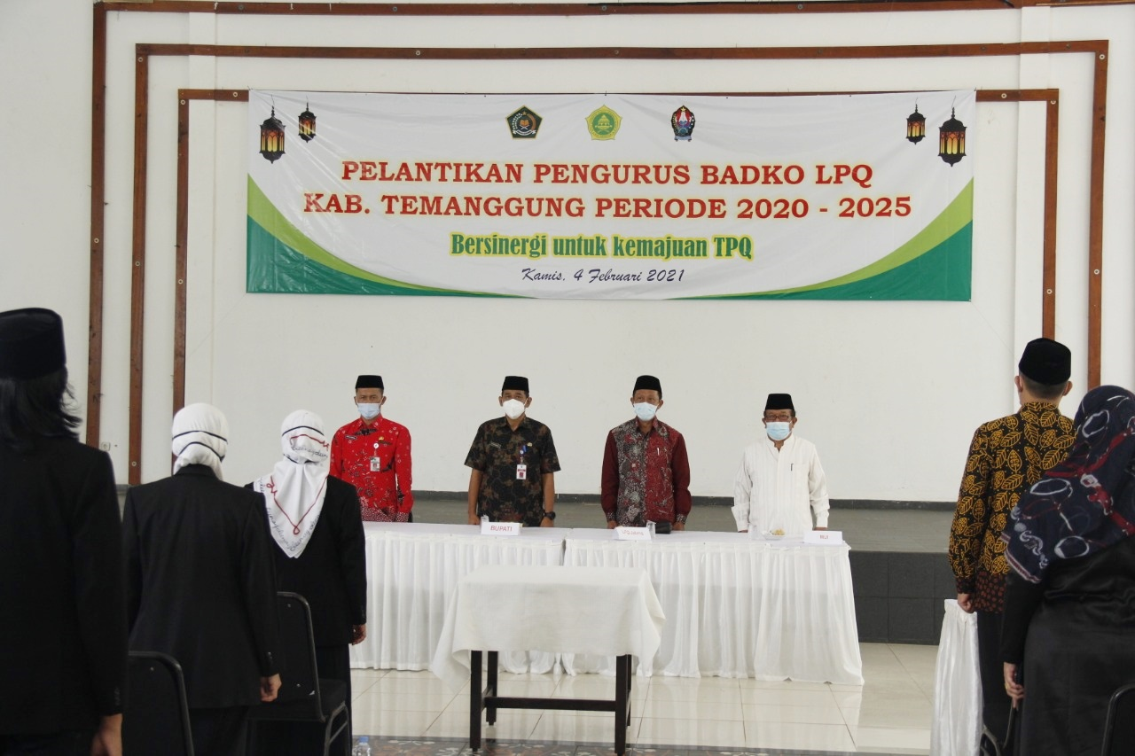 Badko LPQ Temanggung Periode 2020-2025 Resmi Dikukuhkan