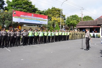 Polres Temanggung Gelar Apel Kesiapan Pengamanan Seleksi Perangkat Desa