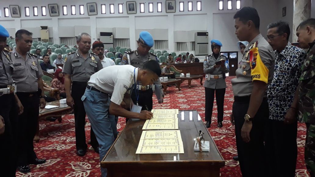 Kapolres Temanggung :Bersainglah Secara Sehat Dalam Seleksi Penerimaan Anggota Polri 