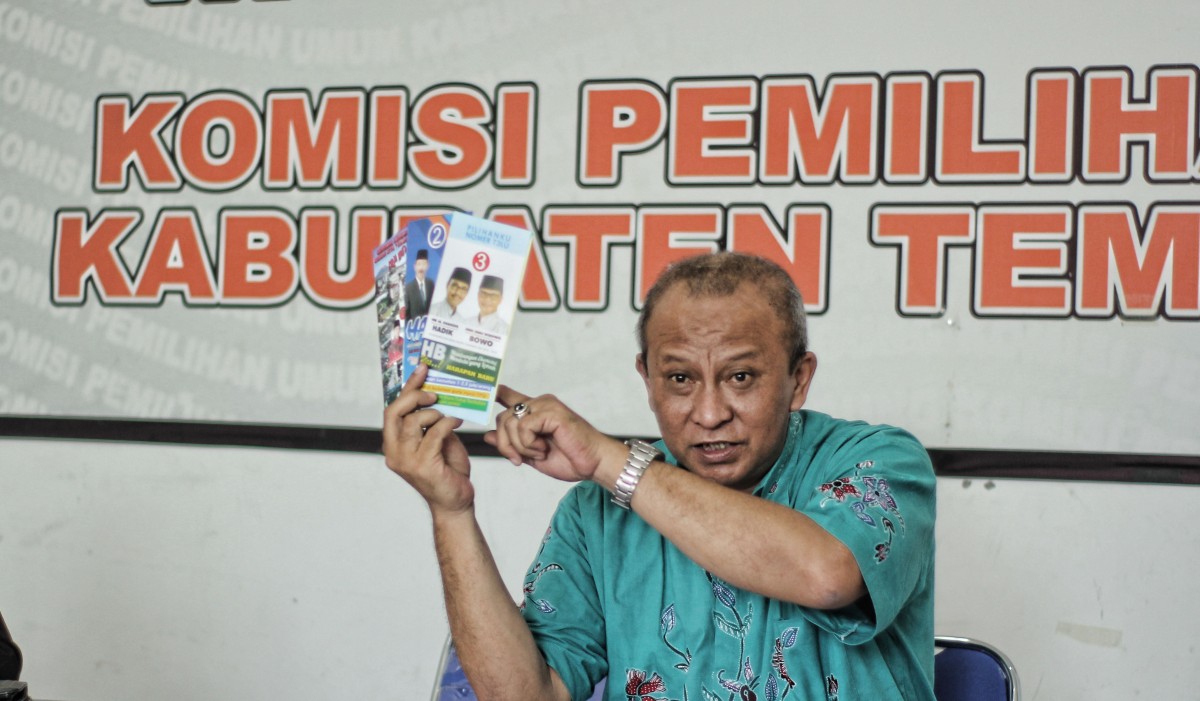 KPUD Temanggung Luncurkan APK Paslon Peserta Pilkada 2018