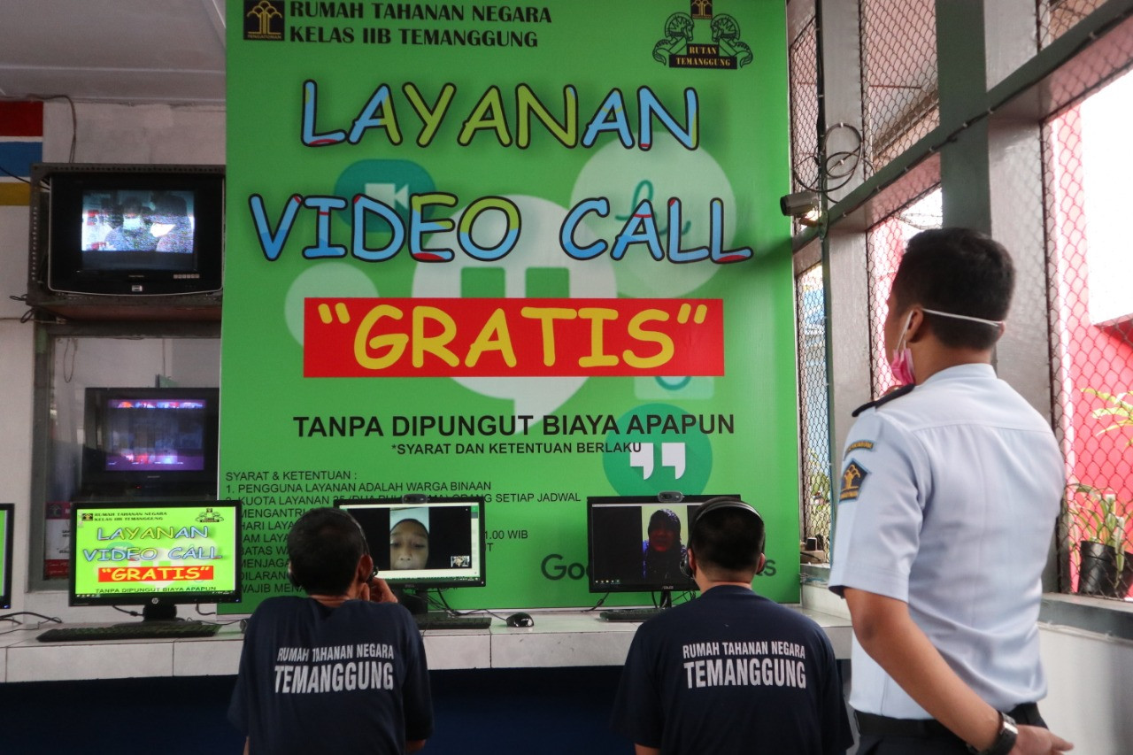 Waspada Covid-19, Rutan Temanggung Sediakan Layanan Video Call Gratis Untuk Narapidana