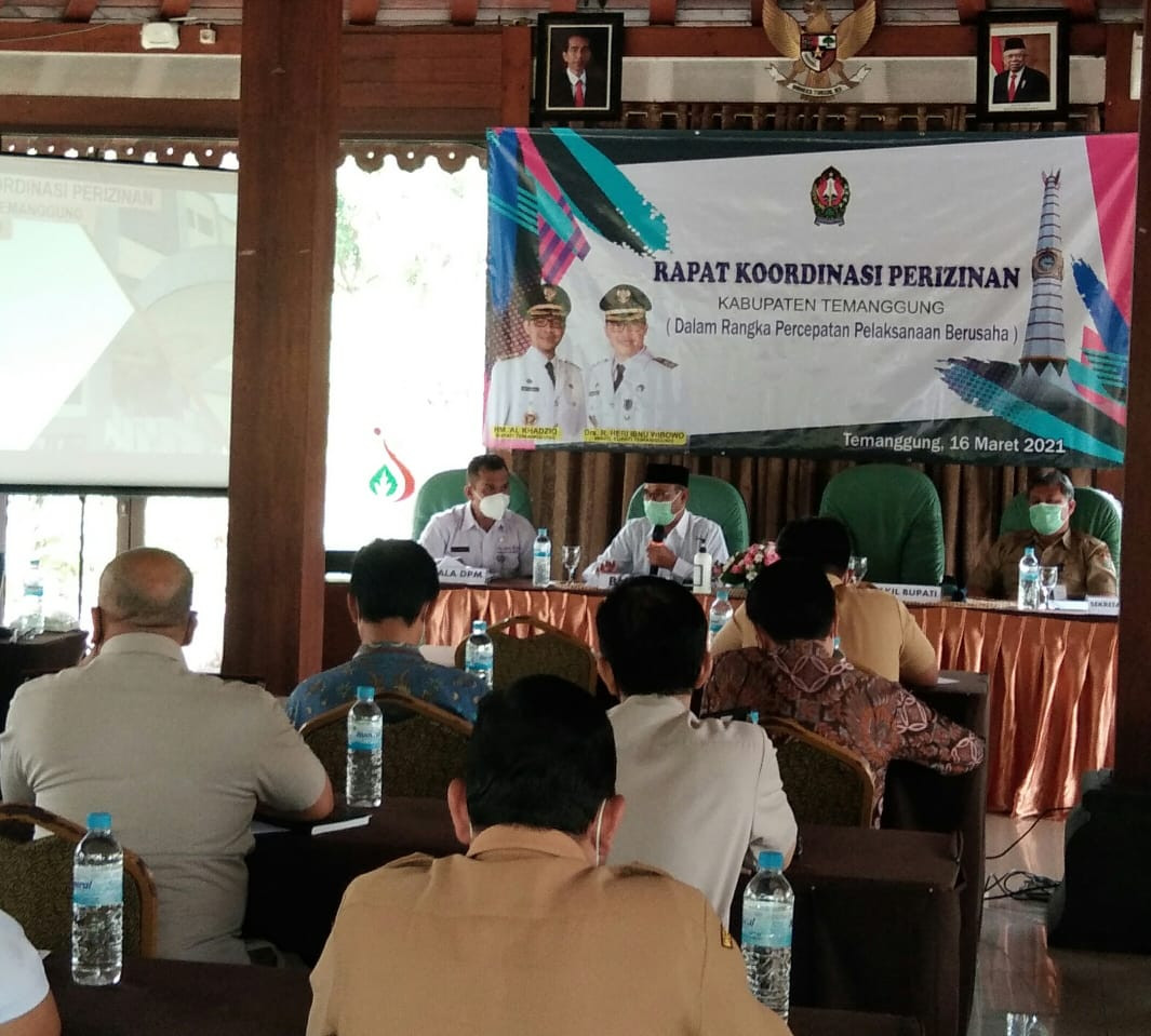 Tingkatkan Sinergitas Pelayanan Perizinan, DPM Temanggung Gelar Rakor