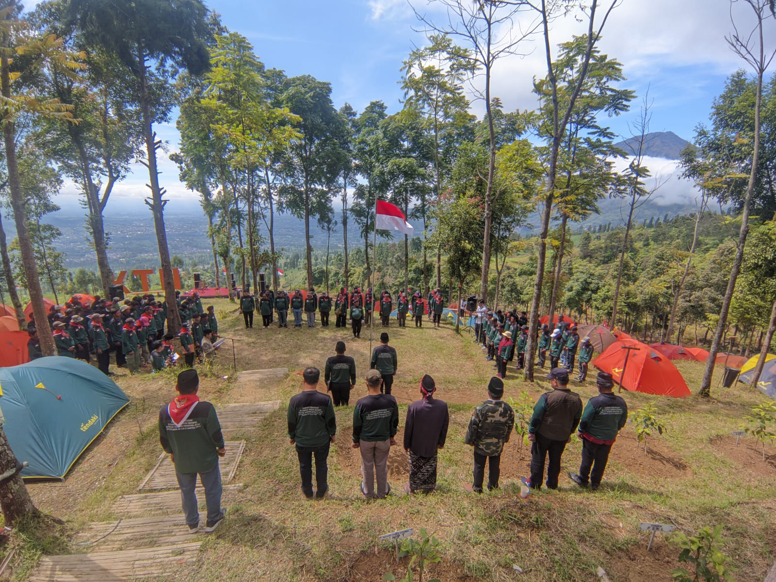 Kuatkan Nasionalisme, eks Napiter Kibarkan Bendera Merah Putih di KTN Bansari