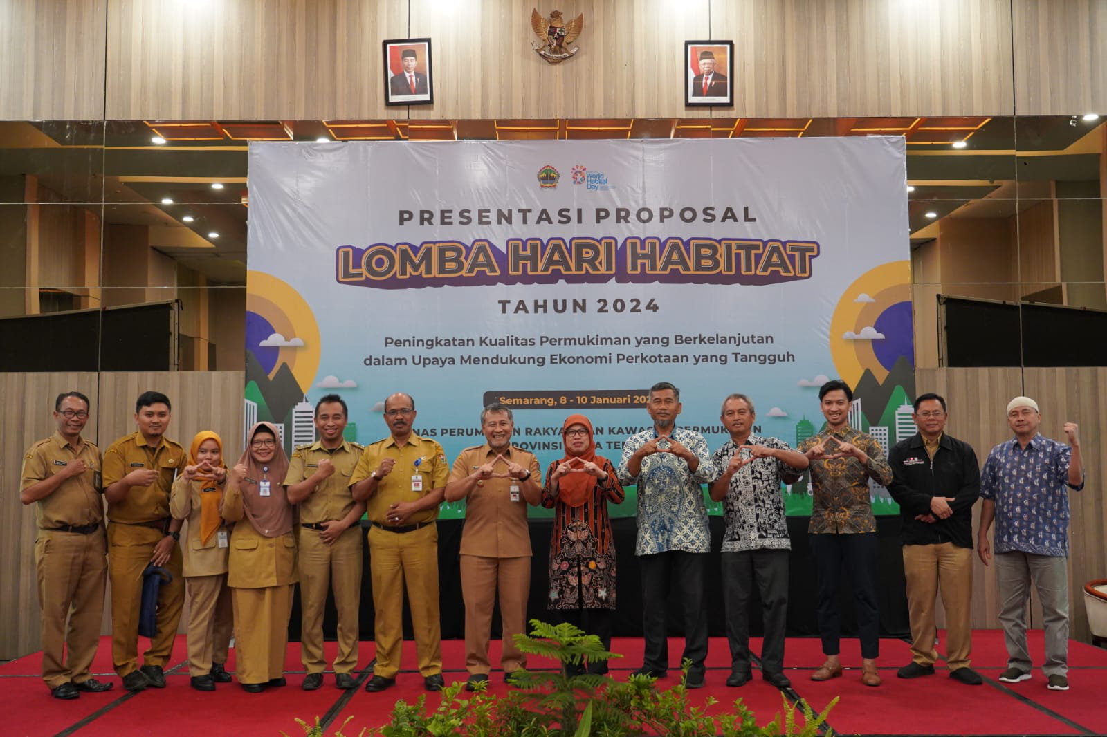 Ikuti Lomba Hari Habitat Jateng 2024 Pj. Bupati Presentasikan Temanggung Apik Tur Marem