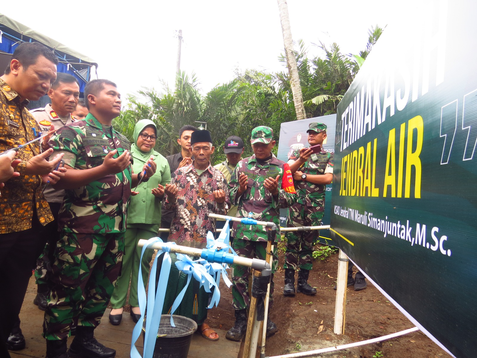 Solusi Masalah Kekurangan Air, TNI Launching Program Manunggal Air Bersih