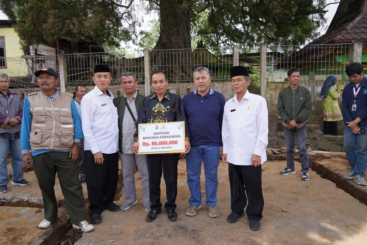 Pj. Bupati Kunjungi Korban Kebakaran di Desa Cemoro, Rumah Segera Dibangun Kembali