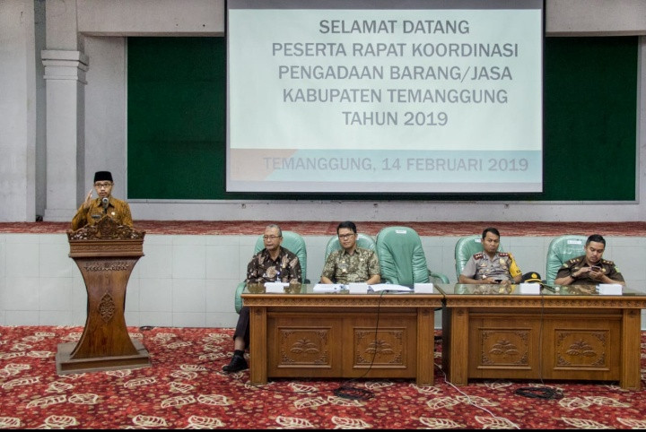 Wujudkan Temanggung Tentrem, Marem, Gandem, Pengadaan Barang/Jasa 2019 Harus Transparan