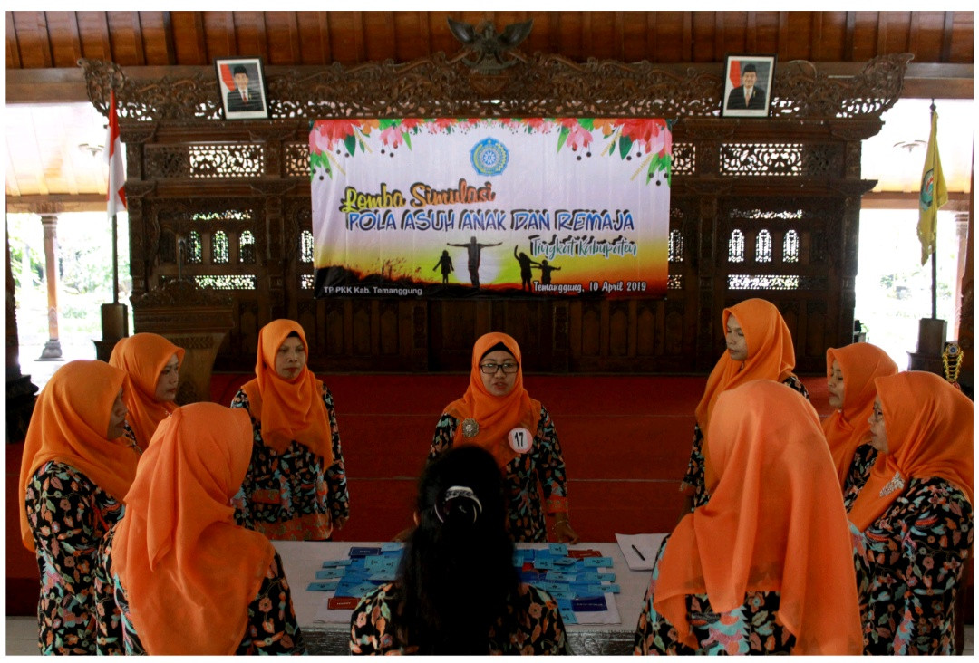 Kecamatan Candiroto, Juara Lomba Simulasi Pola Asuh Anak dan Remaja Kabupaten Temanggung.