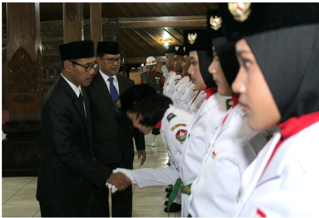 Paskibraka Kabupaten Temanggung tahun 2019 Dikukuhkan.