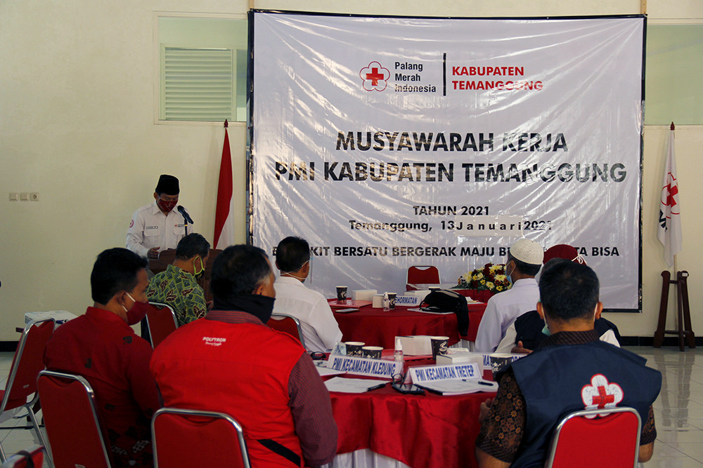 Muskerkab PMI Temanggung, Susun Program Kerja Tahun 2021 