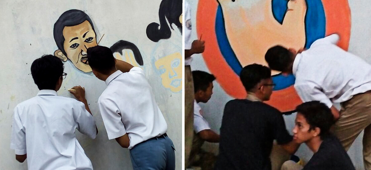 Sosialisasi Mural Genre Ke Sekolah Sebagai Terobosan KIE KB Temanggung