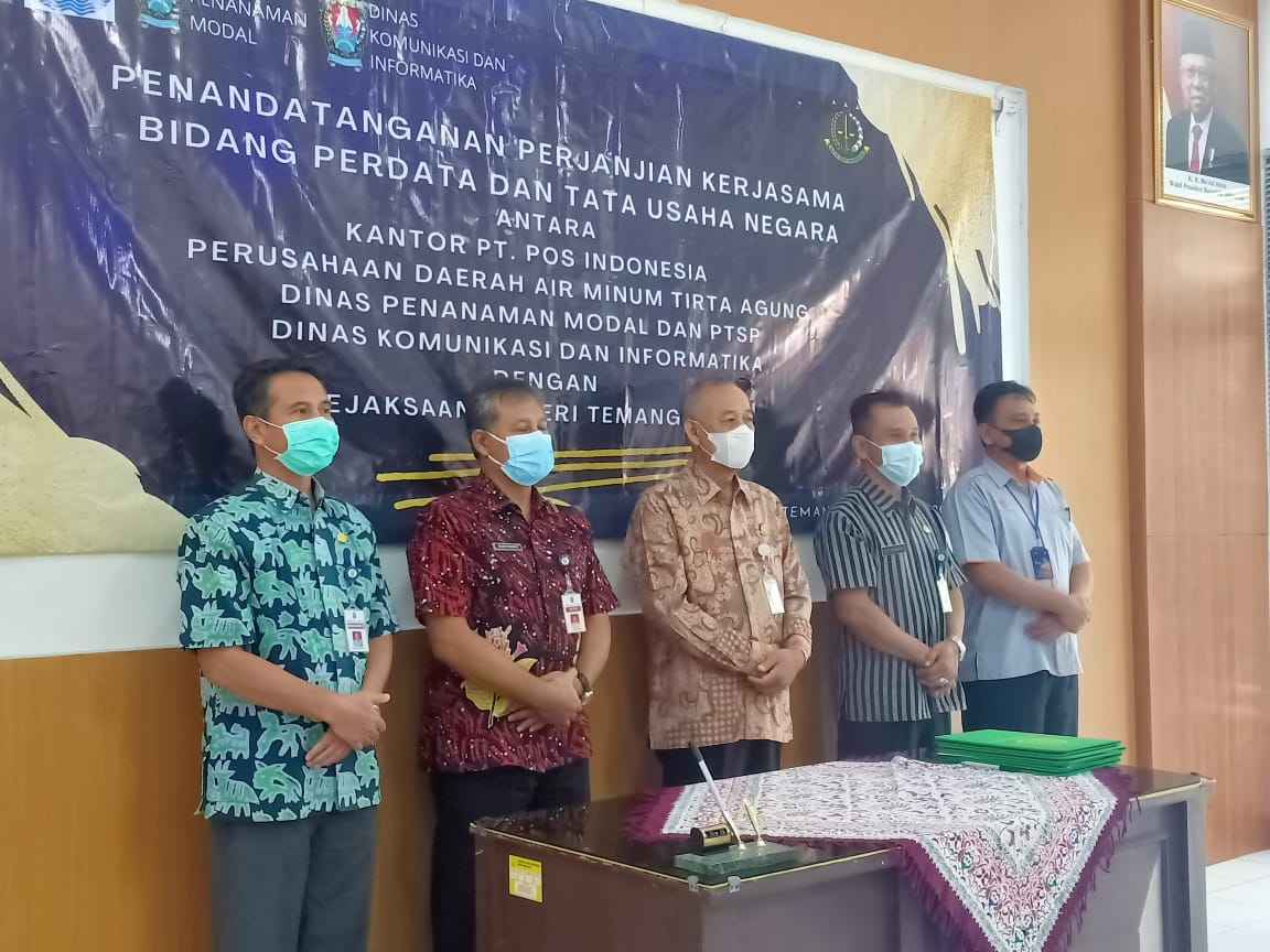 Kejari Temanggung Teken Kerjasama Bidang Datun dengan Beberapa Instansi 