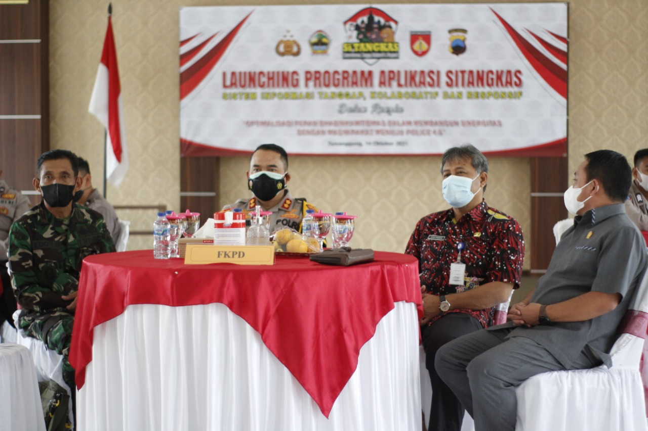 Dukung Tugas Bhabinkamtibmas Polri Launching Aplikasi SITANGKAS