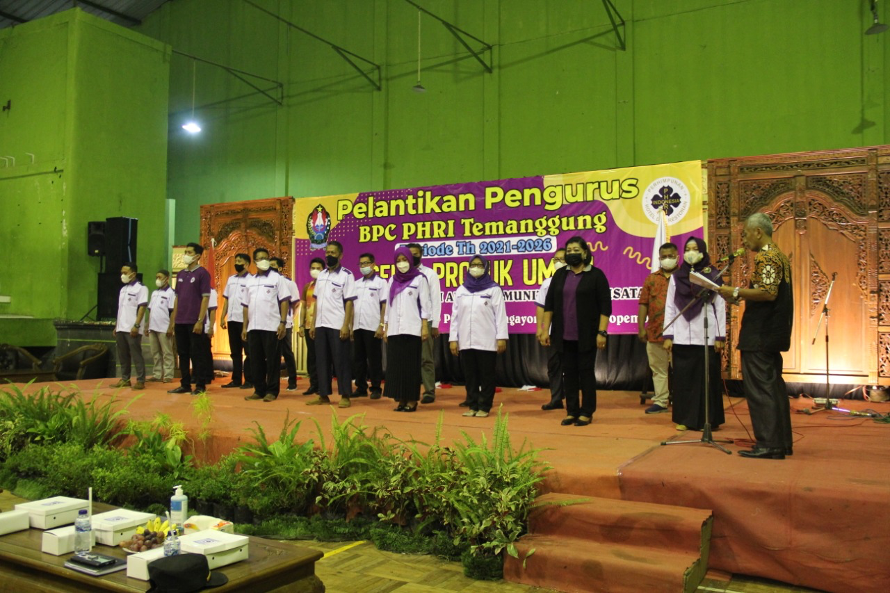 Pengurus BPC PHRI Temanggung periode 2021-2026 Resmi Dilantik