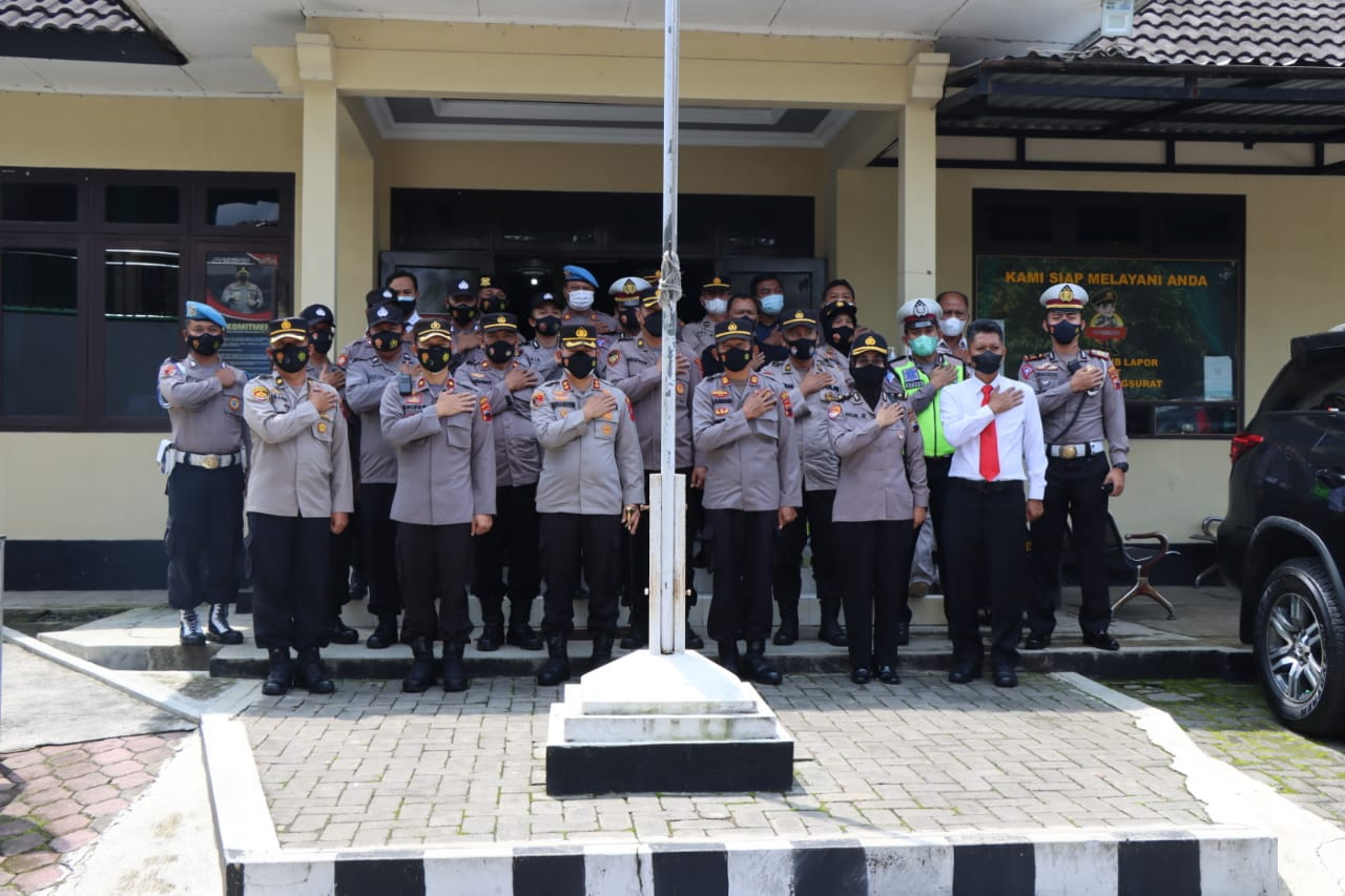 Kapolres Ingatkan Anggota Tingkatkan Kewaspadaan Harkamtibmas