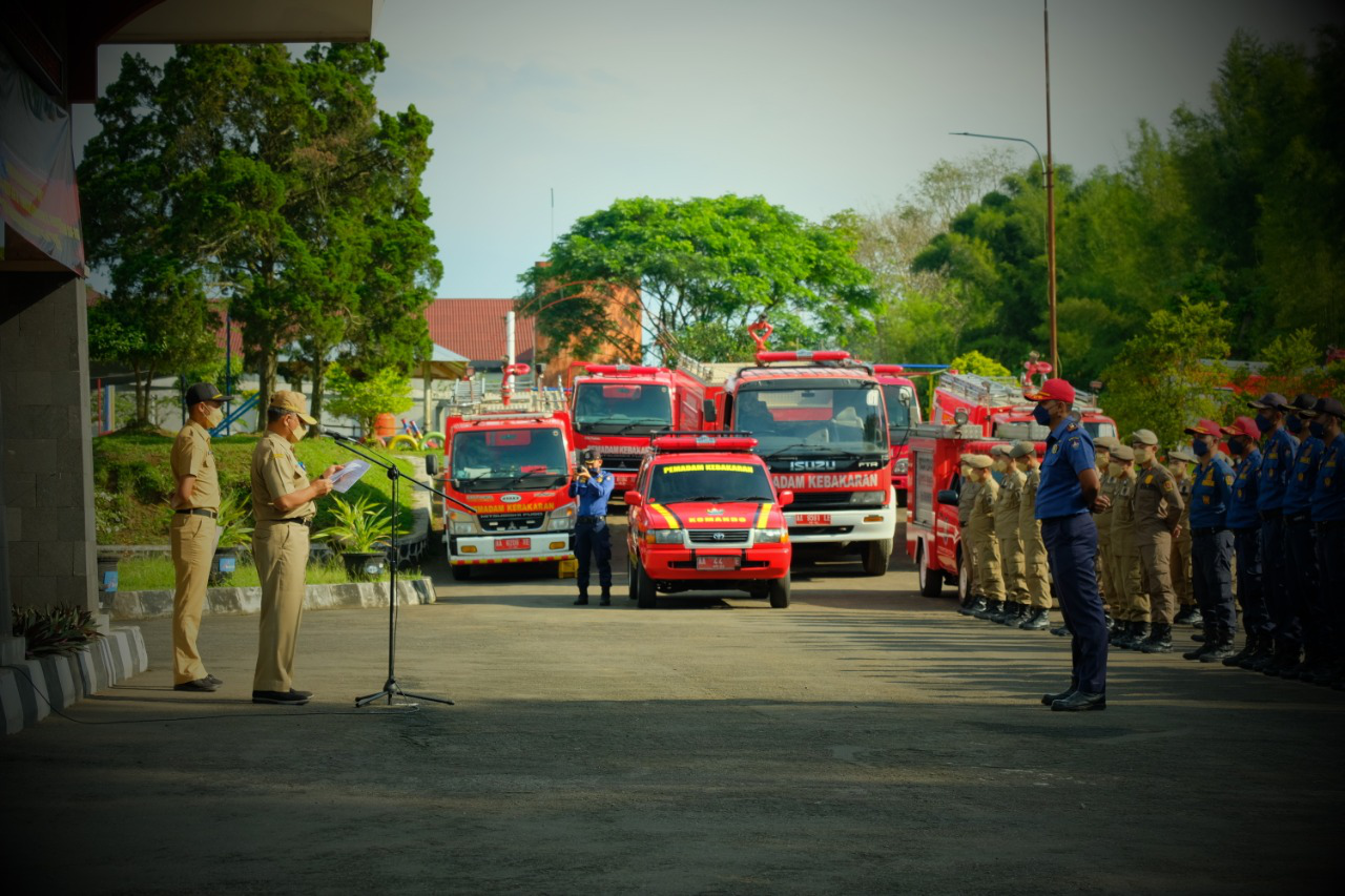 Satpol PP, Damkar dan Satlinmas Rayakan HUT