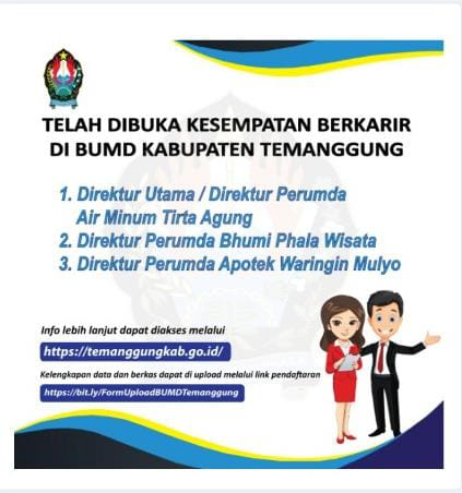 Lowongan BUMD Kabupaten Temanggung