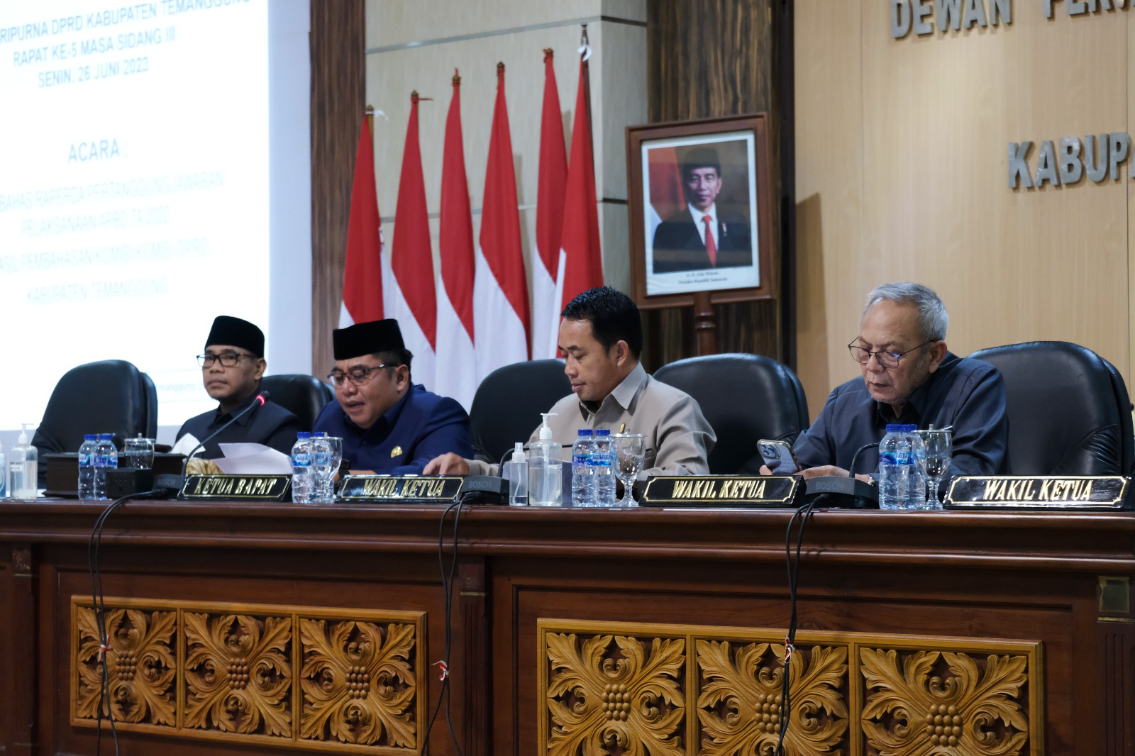 Rapat Paripurna DPRD Temanggung Bahas Raperda Pertanggungjawaban Pelaksanaan APBD Tahun 2022