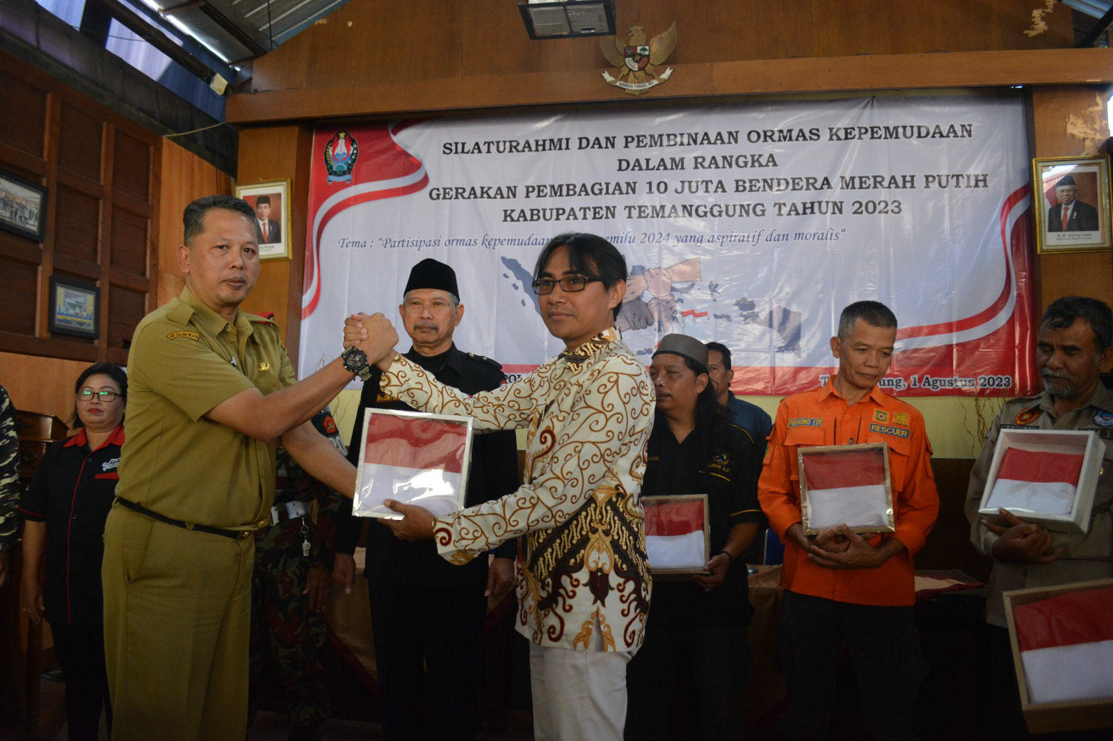 Dukung Gerakan 10 Juta Bendera, Pemkab Temanggung Ajak Ormas Ikut Berpartisipasi