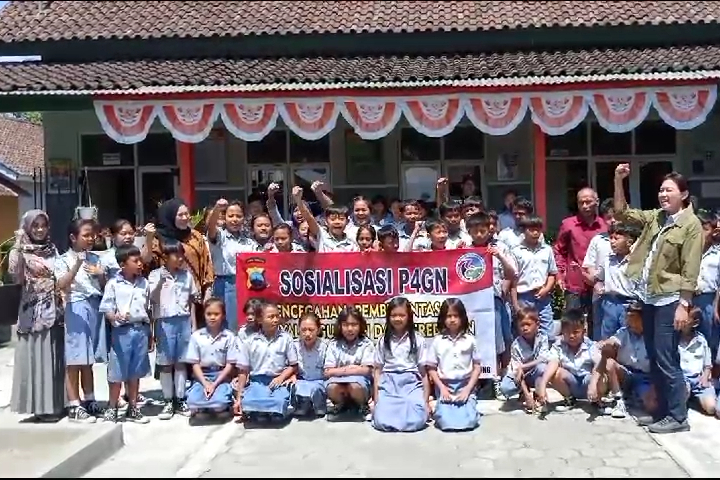 Satres Narkoba Polres Temanggung Gencarkan P4GN di Kalangan Siswa SD