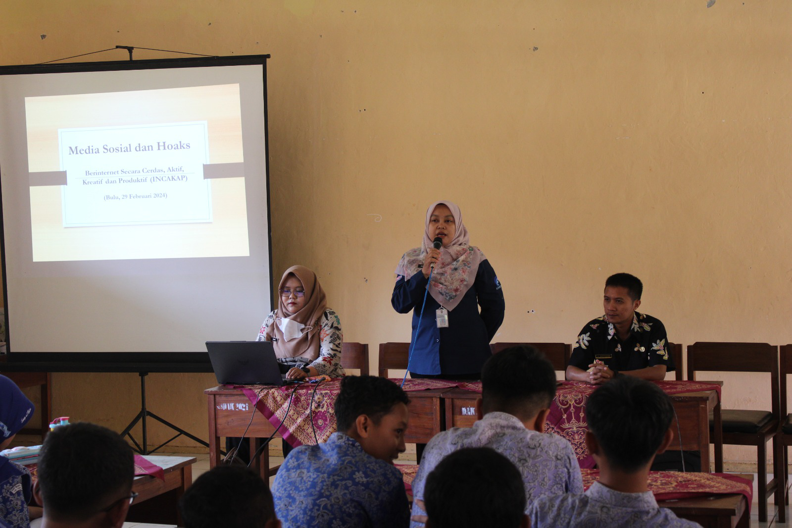 Road Show INCAKAP Dinkominfo Lanjut di SMP Negeri 1 Bulu