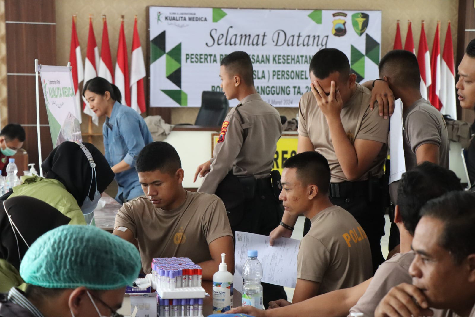 Ratusan Personel Polres Temanggung Jalani Rikkes