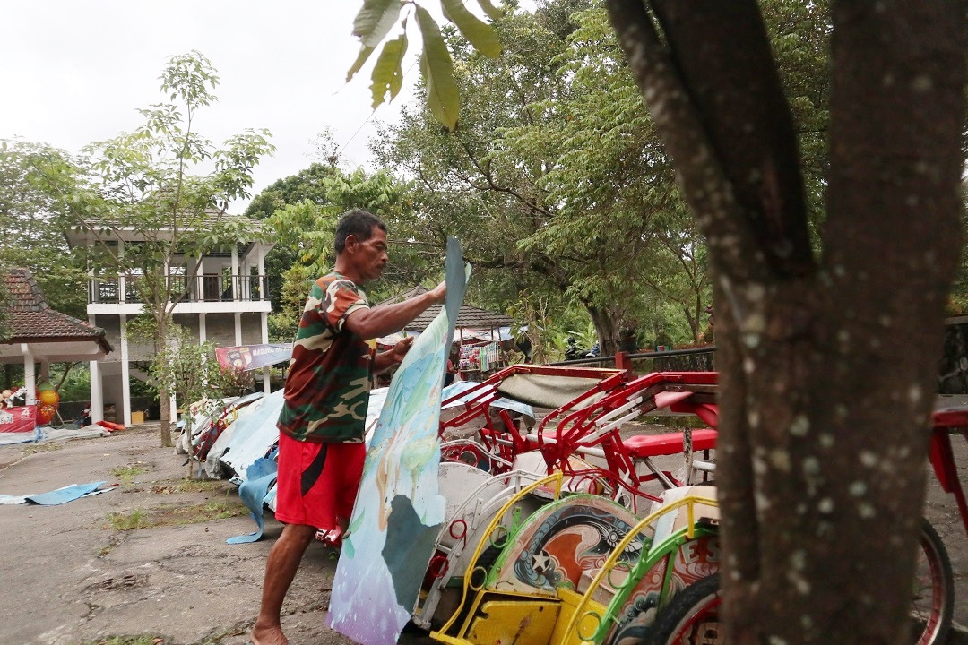 Bisnis Sewa Becak dan Motor Mainan Terkena Dampak Covid-19