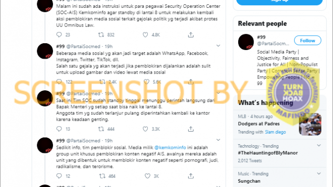 [SALAH] - PENGUMUMAN RENCANA PEMBLOKIRAN MEDIA SOSIAL OLEH KEMKOMINFO!