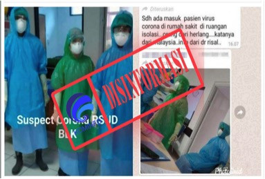 [DISINFORMASI] Seorang Pasien Virus Corona di RSUD Bulukumba Sulawesi Selatan