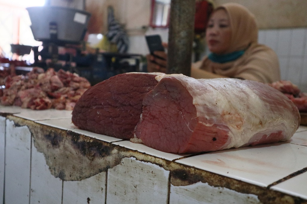 Penjual Daging Berharap Penjualan Ramai Jelang Lebaran