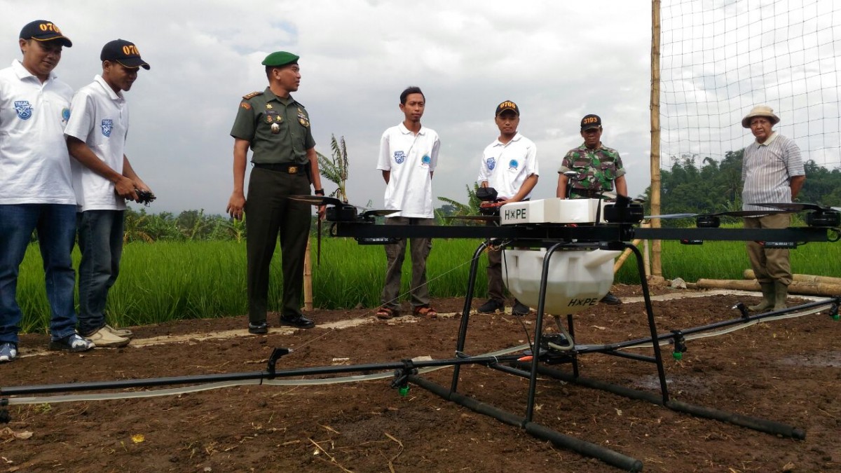 Dukung Pertanian Modern, Dandim 0706 Temanggung Gandeng Pemuda Ciptakan Drone