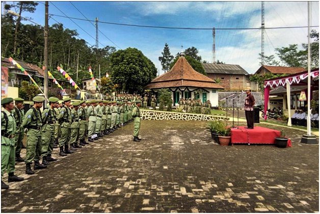 Linmas Gemawang Dilibatkan Dalam Pengamanan Pilkada Serentak 2018