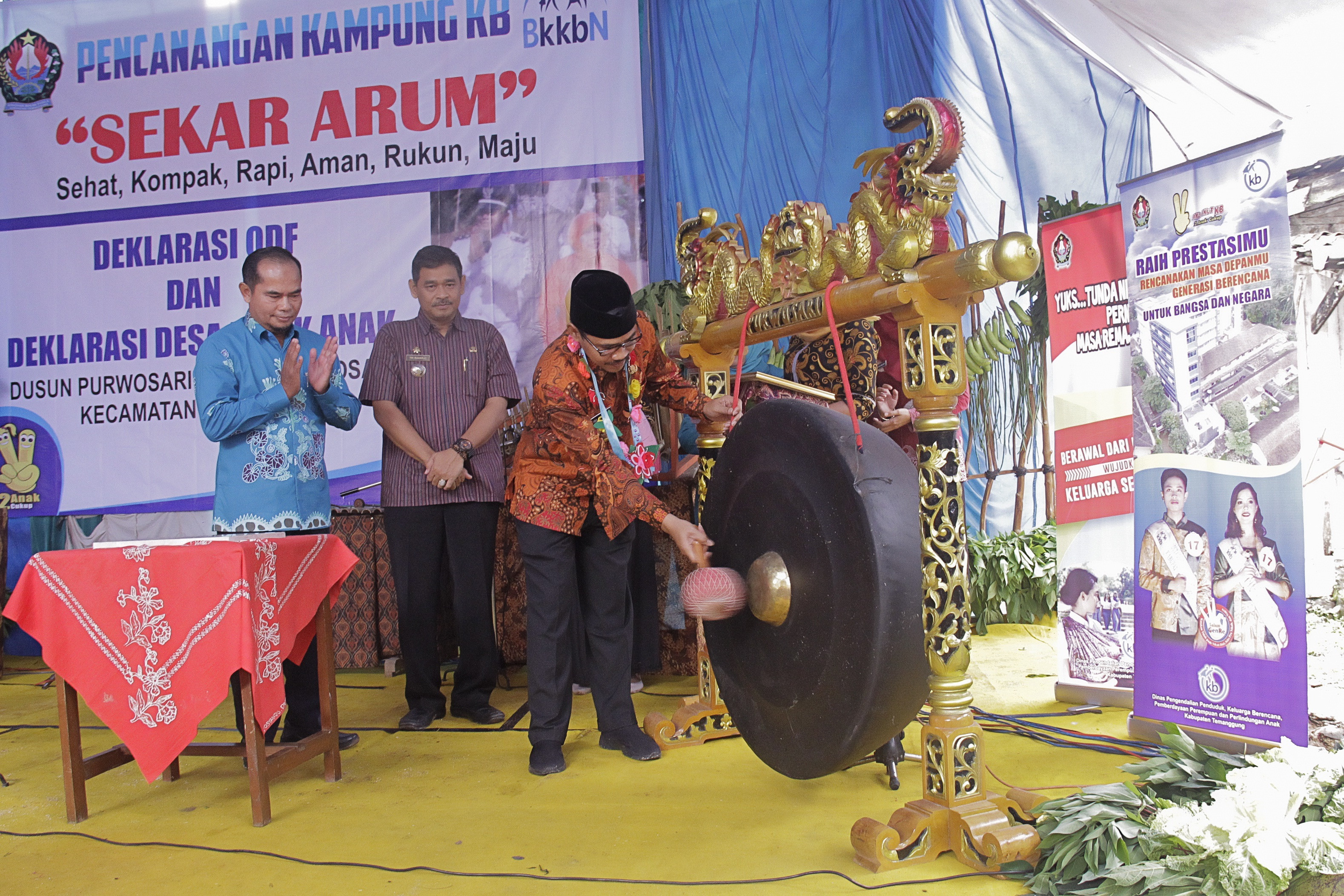 Pencanganan Kampung KB ke-60 di Desa Purwosari Temanggung