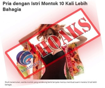 [HOAKS] Studi Terbaru Pria dengan Istri Montok 10 Kali Lebih Bahagia