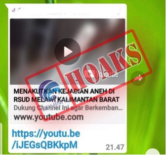 [HOAKS] Kejadian Aneh di RSUD Melawi