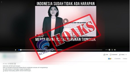 [HOAKS] Video Merry Riana Sebut Indonesia Akan Bubar