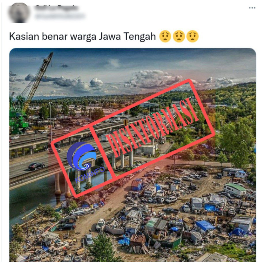 [DISINFORMASI] Foto Penampakan Kota di Jawa Tengah