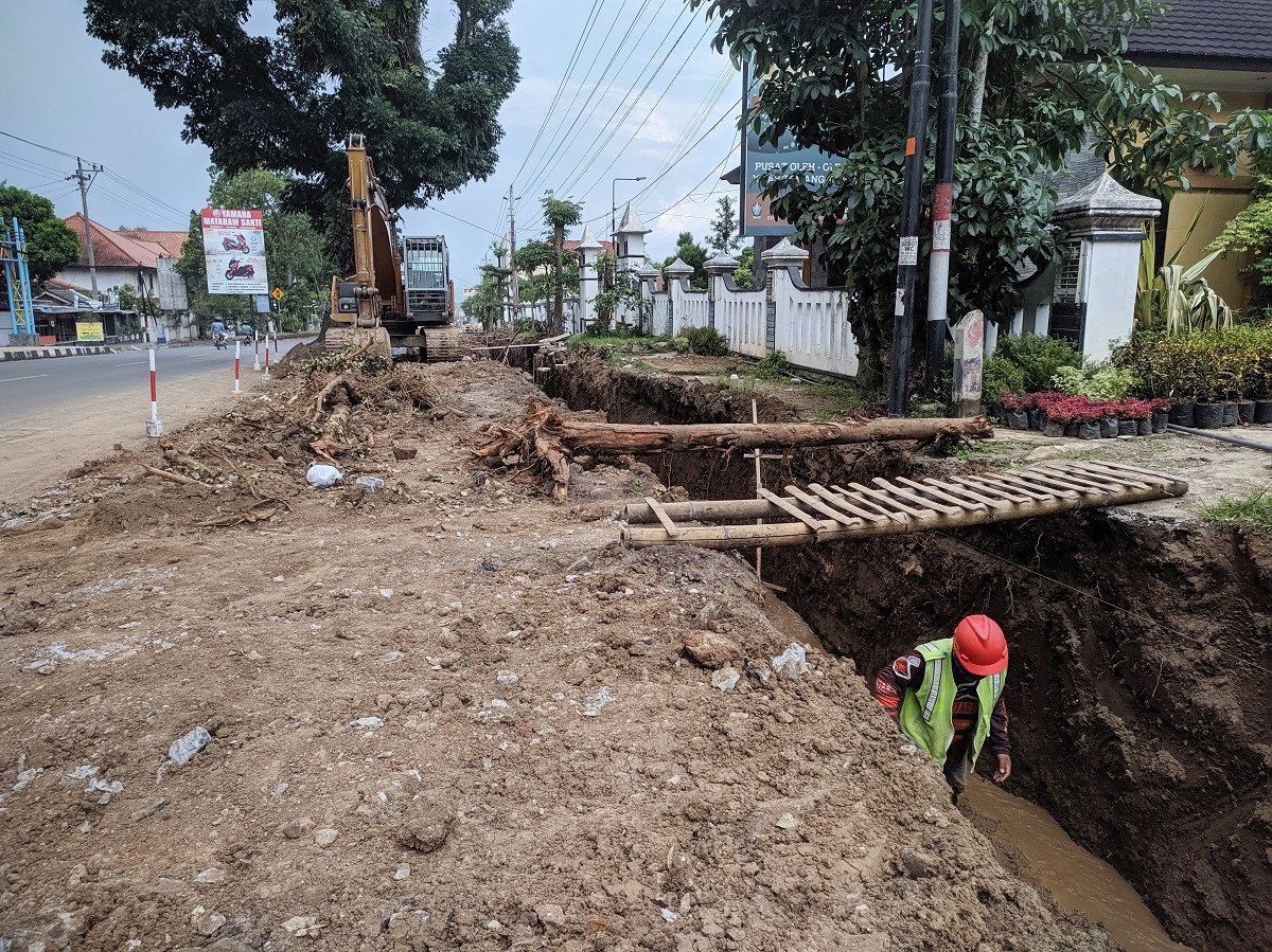 Pelebaran Jalan Nasional Suwandi-Suwardi Mulai Dikerjakan