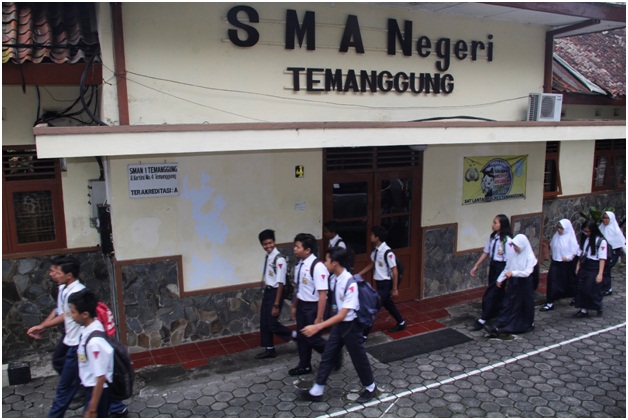 SMP N 3 Temanggung Gelar UNBK di SMA N 1 Temanggung